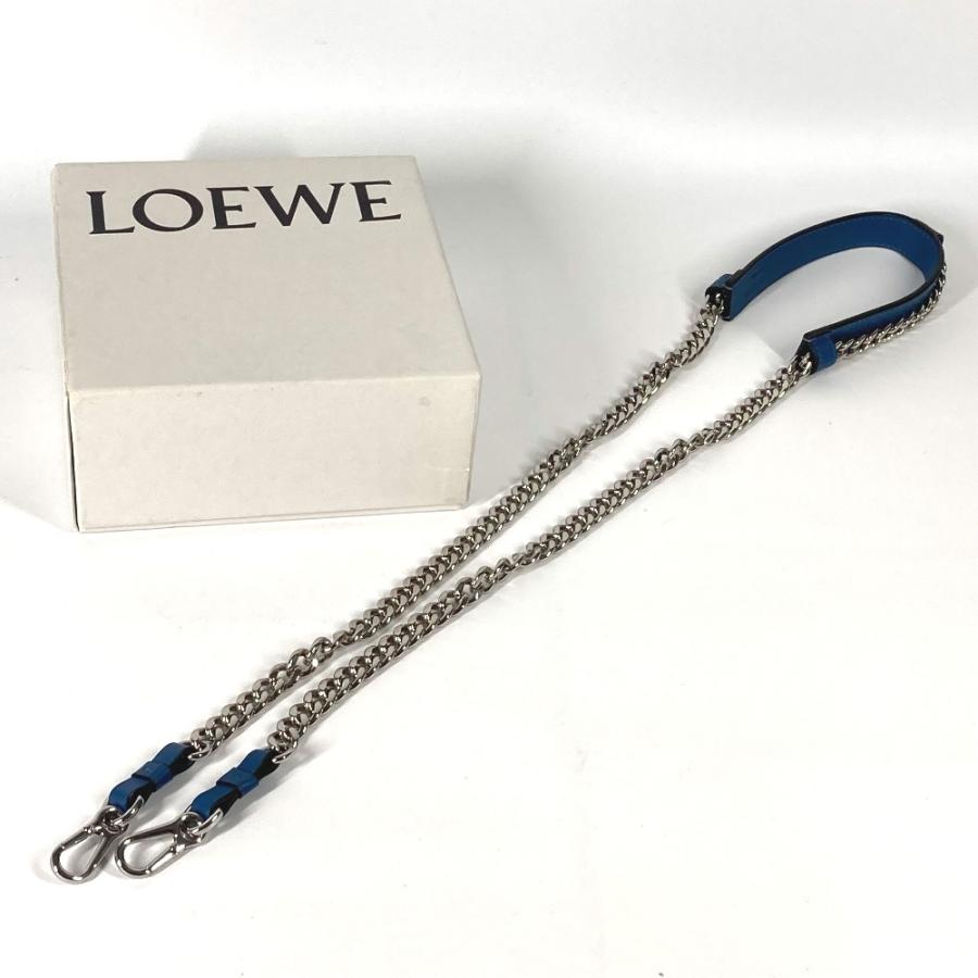 未使用 LOEWE ロエベ チェーン ショルダーストラップ ブルー レディース【中古】 | LOEWE | 04