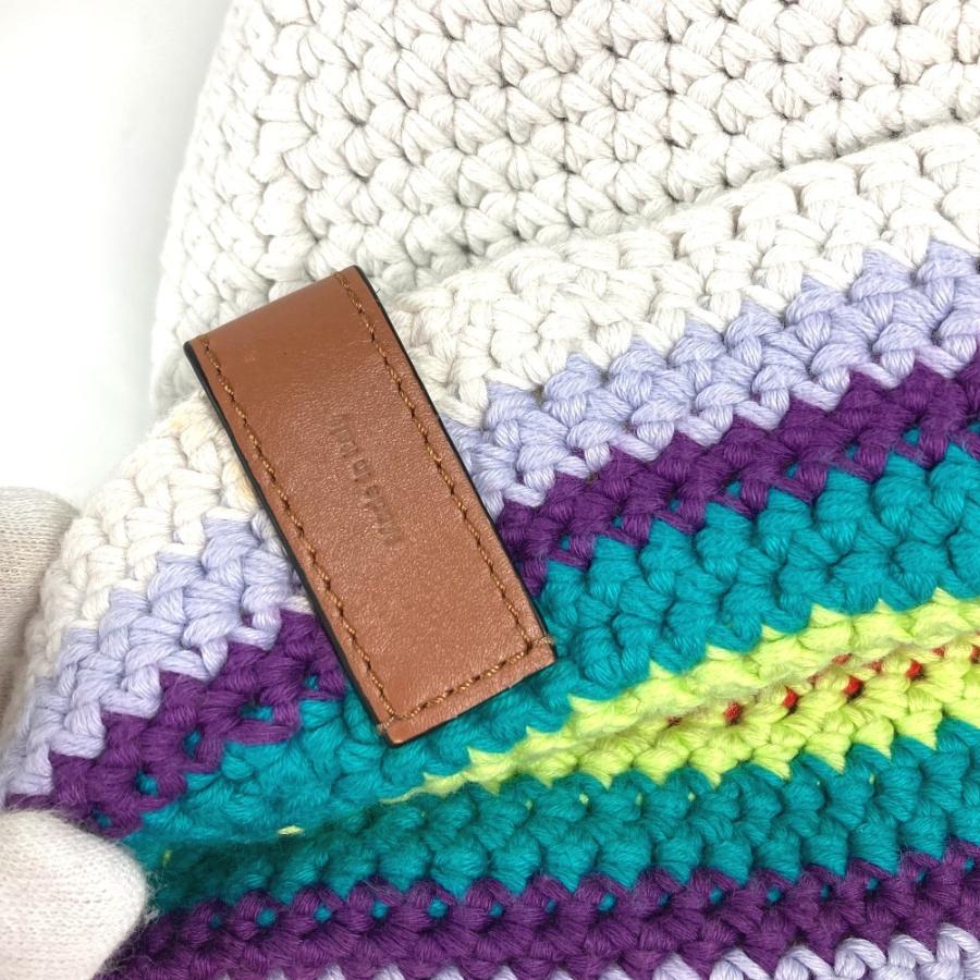 LOEWE ロエベ レインボー ロゴ ハット帽 帽子 バケットハット ボブハット ニット ハット マルチカラー レディース【中古】 | LOEWE | 06