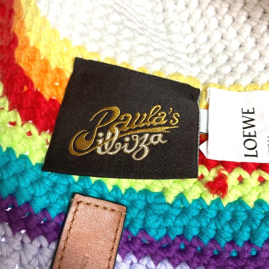 LOEWE ロエベ レインボー ロゴ ハット帽 帽子 バケットハット ボブハット ニット ハット マルチカラー レディース【中古】 | LOEWE | 07