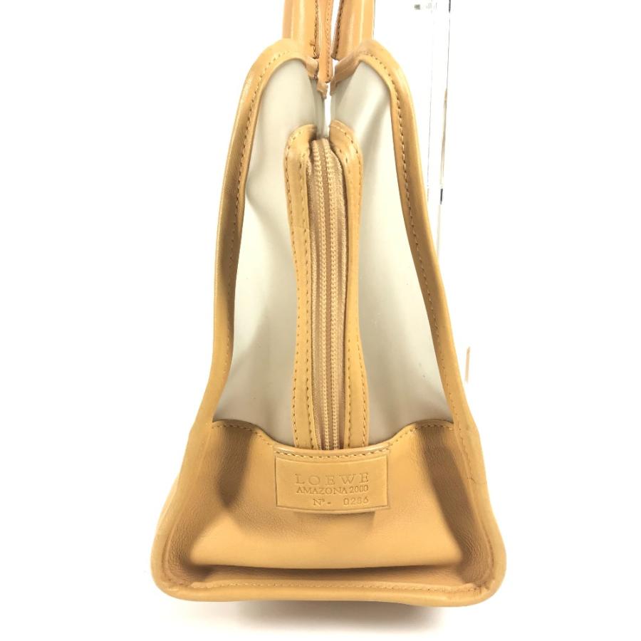 LOEWE ロエベ 160周年限定 ミニボストンバッグ カバン アマソナ ロゴ ハンドバッグ ベージュ レディース【中古】 | LOEWE | 03