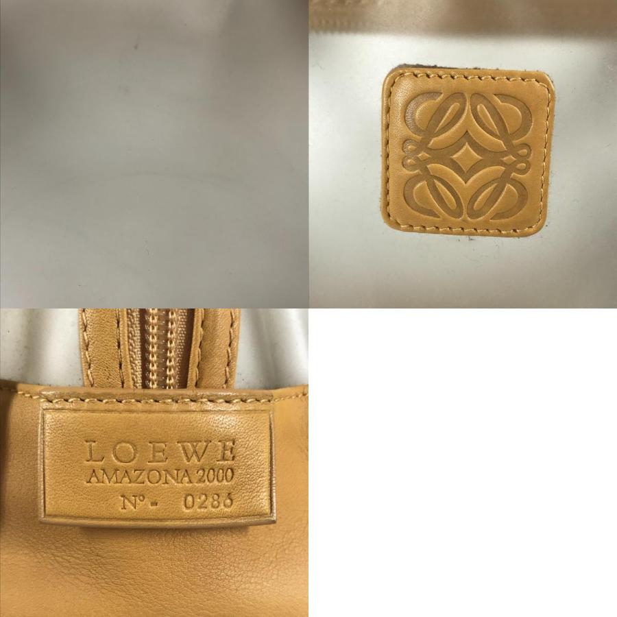 LOEWE ロエベ 160周年限定 ミニボストンバッグ カバン アマソナ ロゴ ハンドバッグ ベージュ レディース【中古】 | LOEWE | 09