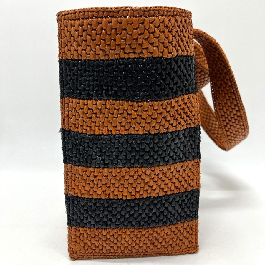 未使用 LOEWE ロエベ フォント ミディアム ストライプ 2WAY かごバッグ カバン バッグ トートバッグ ブラック レディース【中古】 | LOEWE | 03