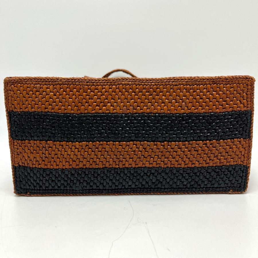 未使用 LOEWE ロエベ フォント ミディアム ストライプ 2WAY かごバッグ カバン バッグ トートバッグ ブラック レディース【中古】 | LOEWE | 04