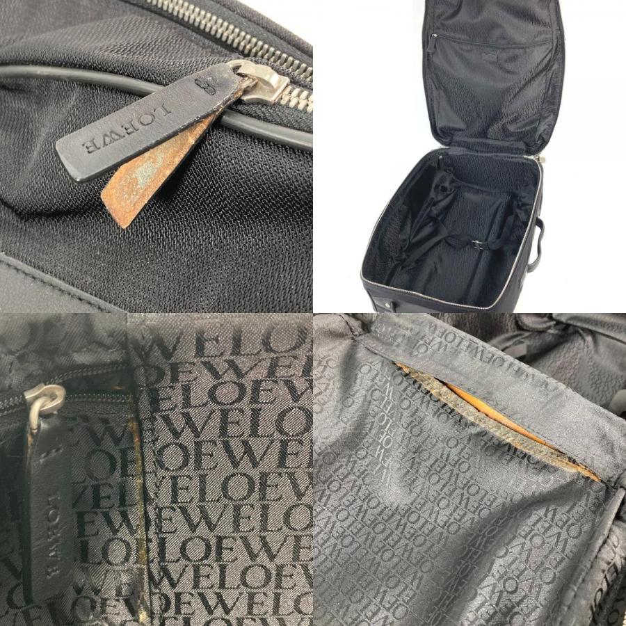 LOEWE ロエベ アナグラム スーツケース ロゴ トラベルバッグ  カバン 2輪 キャリーバッグ ブラック メンズ【中古】 | LOEWE | 09