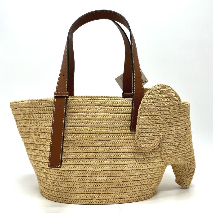 未使用 LOEWE ロエベ A546T21X01 バスケット ラージ バスケットバッグ カゴバッグ カバン バッグ トートバッグ 【中古】の画像