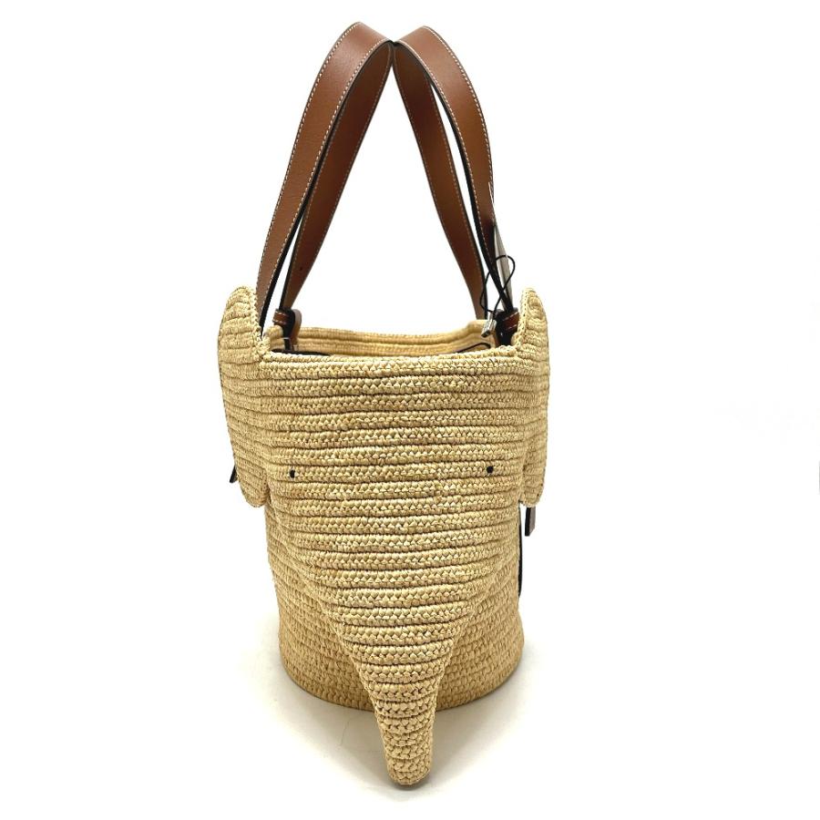 未使用 LOEWE ロエベ A546T21X01 バスケット ラージ バスケットバッグ カゴバッグ カバン バッグ トートバッグ 【中古】の画像
