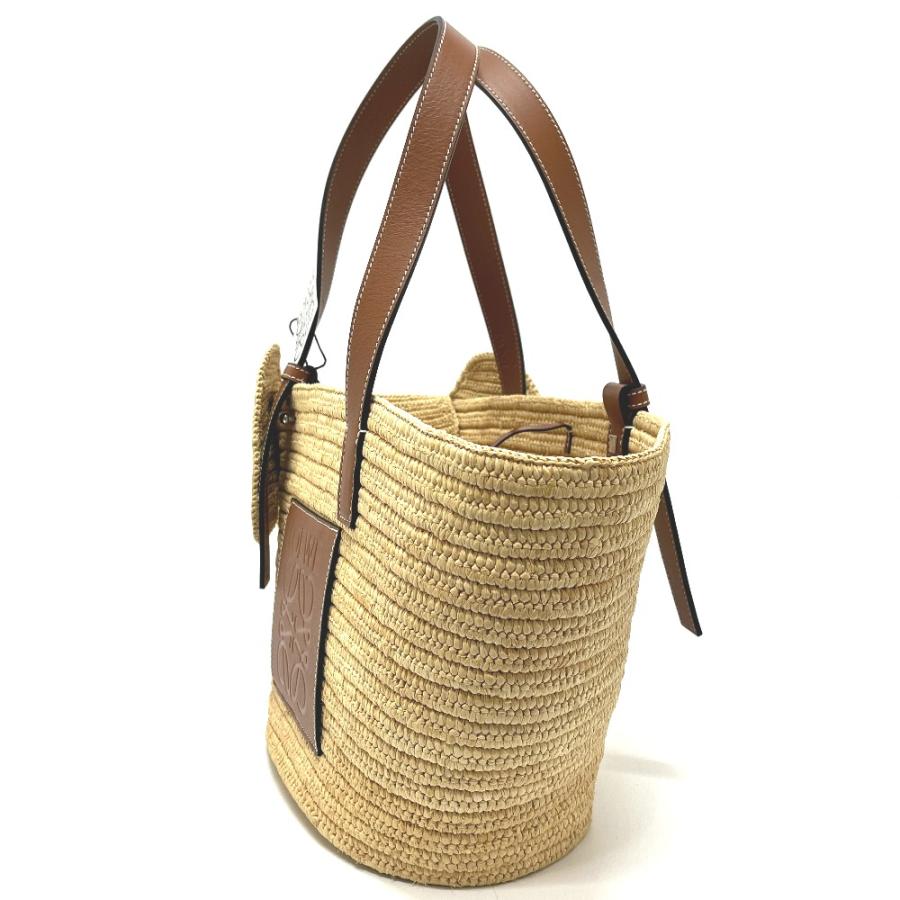 未使用 LOEWE ロエベ A546T21X01 バスケット ラージ バスケットバッグ カゴバッグ カバン バッグ トートバッグ 【中古】の画像