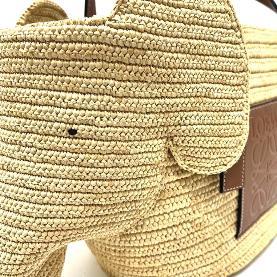 未使用 LOEWE ロエベ A546T21X01 バスケット ラージ バスケットバッグ カゴバッグ カバン バッグ トートバッグ 【中古】の画像