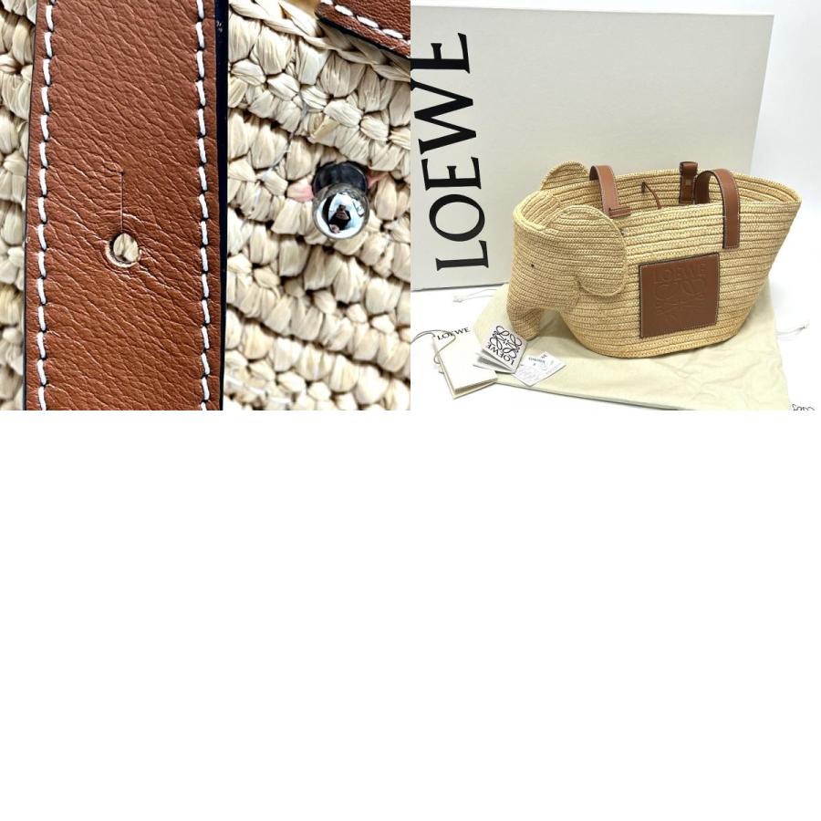 未使用 LOEWE ロエベ A546T21X01 バスケット ラージ バスケットバッグ カゴバッグ カバン バッグ トートバッグ 【中古】の画像