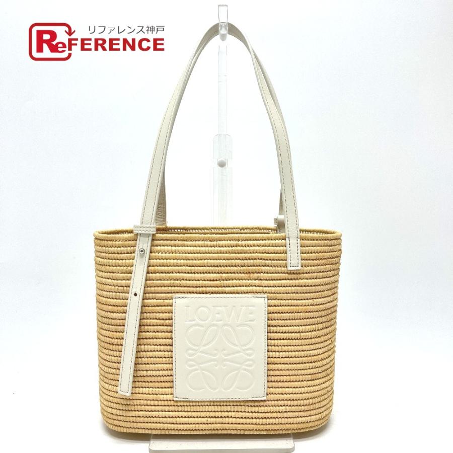 未使用 LOEWE ロエベ A223099 スモール スクエア バスケットバッグ かごバッグ カバン バッグ トートバッグ ベージュ レディース【中古】 | LOEWE