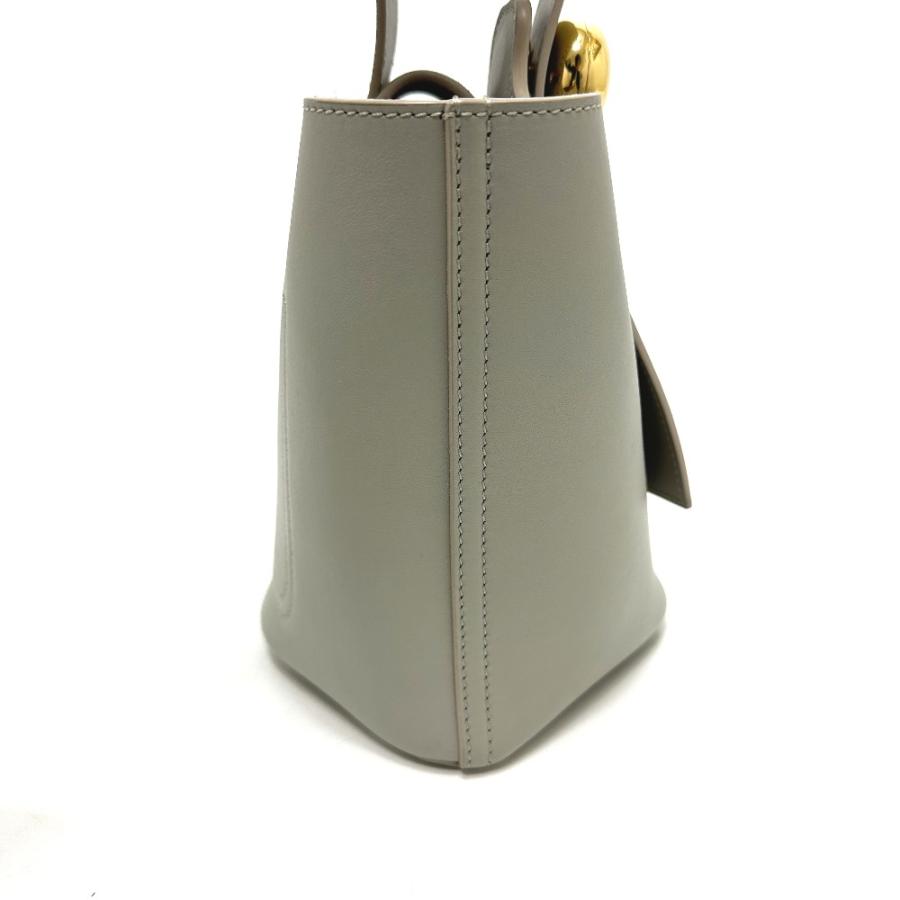 LOEWE ロエベ ぺブル バケットバック ミニ  ショルダーバッグ グレー レディース【中古】 | LOEWE | 03