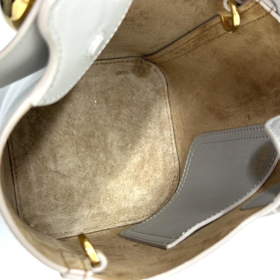 LOEWE ロエベ ぺブル バケットバック ミニ  ショルダーバッグ グレー レディース【中古】 | LOEWE | 07