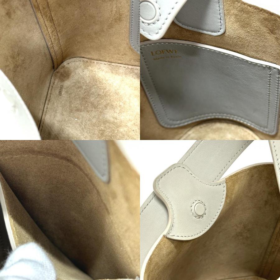 LOEWE ロエベ ぺブル バケットバック ミニ  ショルダーバッグ グレー レディース【中古】 | LOEWE | 08