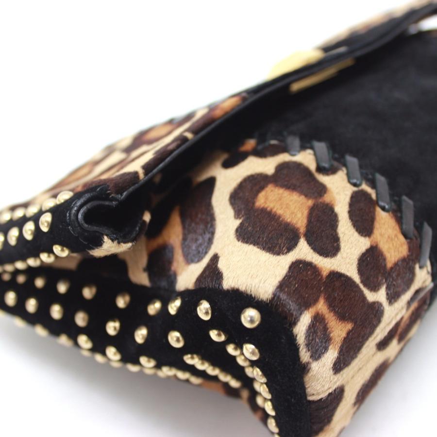 EMILIO PUCCI（エミリオプッチ） スタッズ レオパード クラッチバッグ ハラコ/スエード レディース : リファレンス コレクション -  通販 - Yahoo!ショッピング