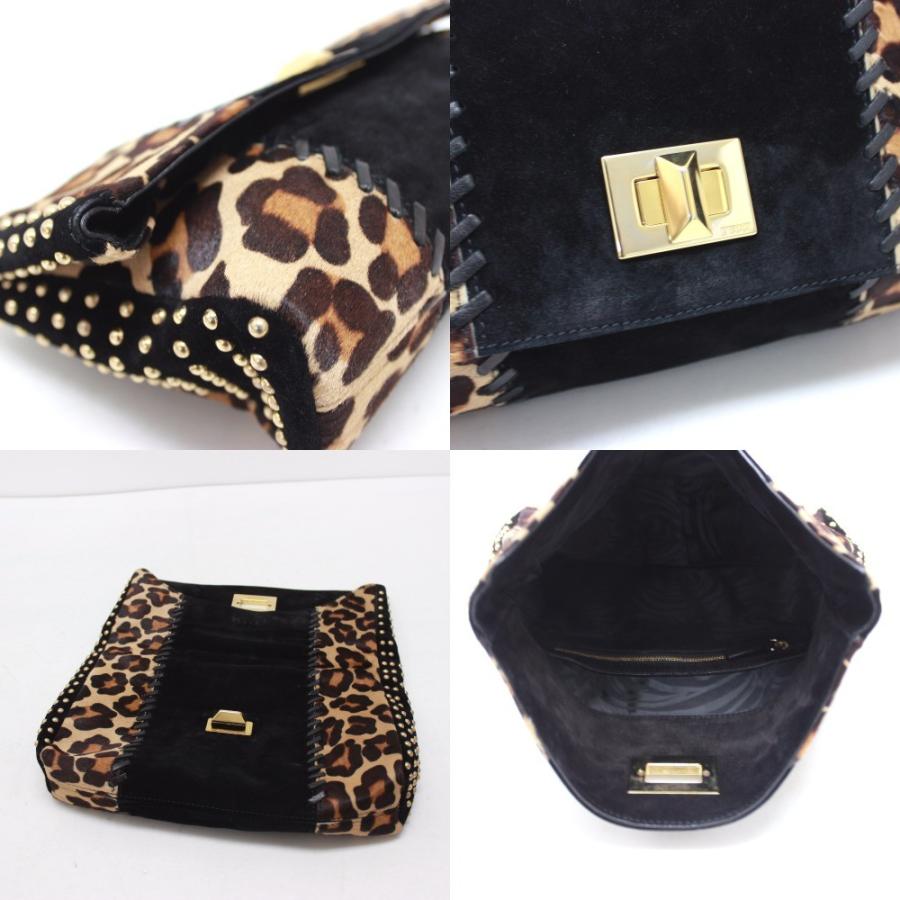 EMILIO PUCCI（エミリオプッチ） スタッズ レオパード クラッチバッグ ハラコ/スエード レディース : リファレンス コレクション -  通販 - Yahoo!ショッピング