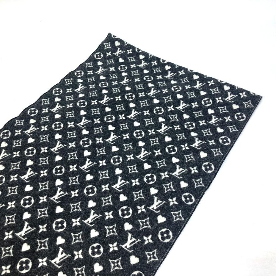 LOUIS VUITTON ルイヴィトン MP2907 モノグラム ハート エシャルプ・ゲーム・オン フリンジ マフラー カシミヤ グレー メンズ【中古】美品 | LOUIS VUITTON | 08