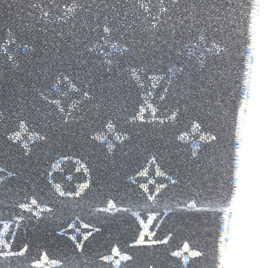 美品 LOUIS VUITTON ルイヴィトン M71348 マフラー ・モノグラムグラディエントタータン フリンジ マフラー ブルー メンズ【中古】 | LOUIS VUITTON | 05