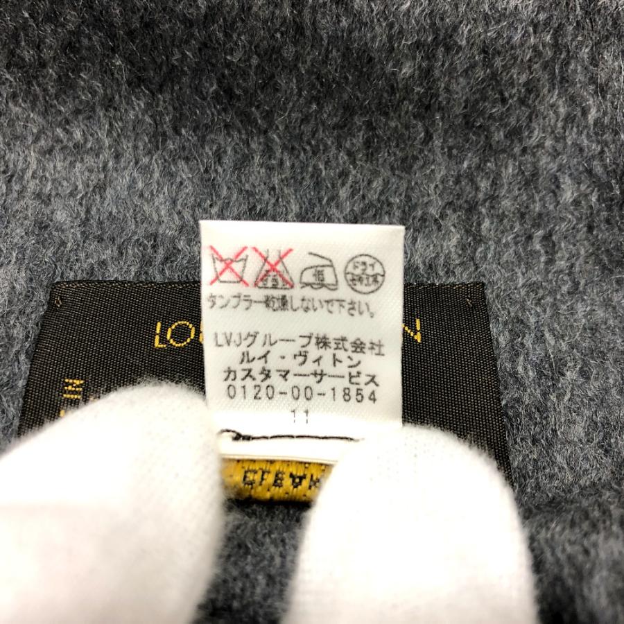 未使用 LOUIS VUITTON ルイヴィトン 不明 LV ストール ロゴ マフラー グレー メンズ【中古】 | LOUIS VUITTON | 07