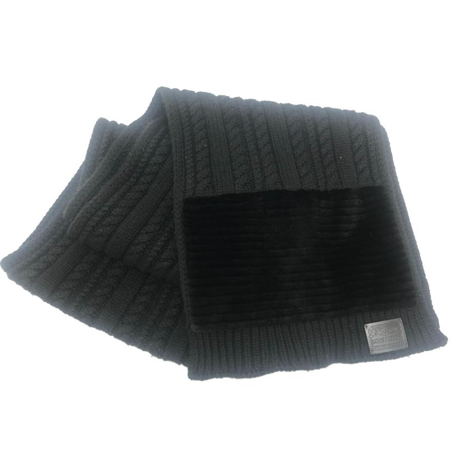 LOUIS VUITTON ルイヴィトン M70733 エシャルプ ナイトファー ファッション 小物 防寒具 マフラー ブラック レディース【中古】 | LOUIS VUITTON | 01