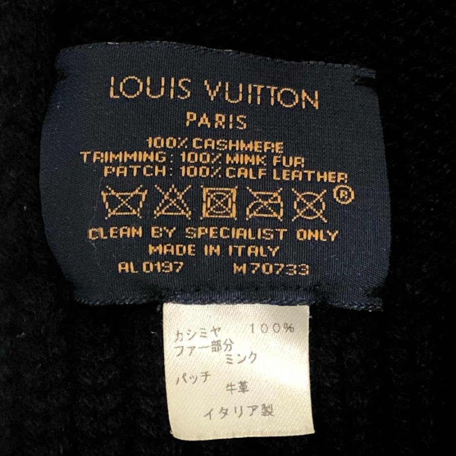 LOUIS VUITTON ルイヴィトン M70733 エシャルプ ナイトファー ファッション 小物 防寒具 マフラー ブラック レディース【中古】 | LOUIS VUITTON | 06