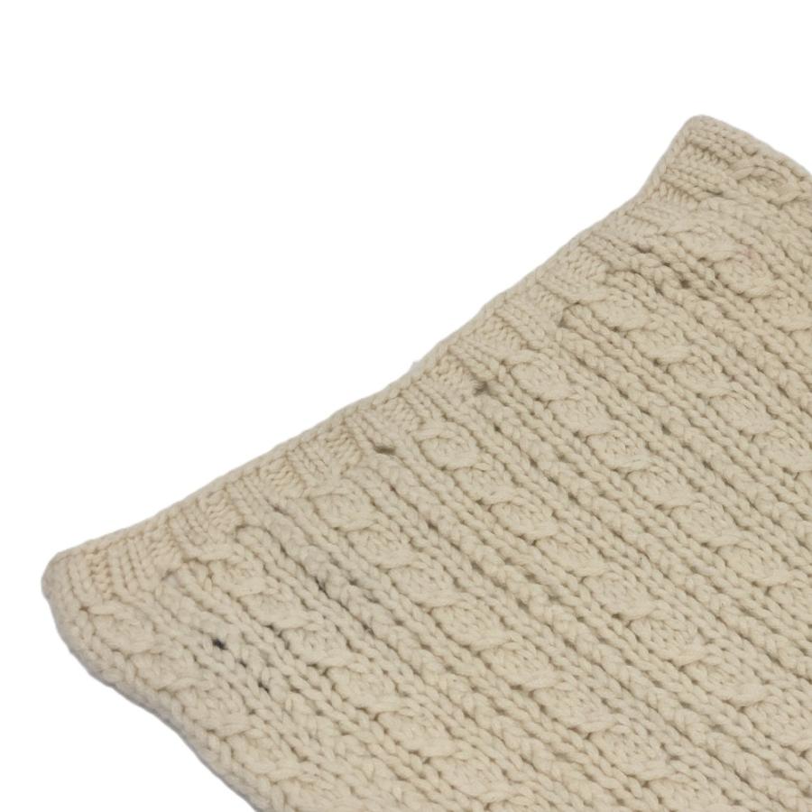 CHANEL シャネル チェーン ココマーク ニット ケーブルニット 防寒具 ファッション小物 マフラー ホワイト レディース【中古】 | CHANEL | 05