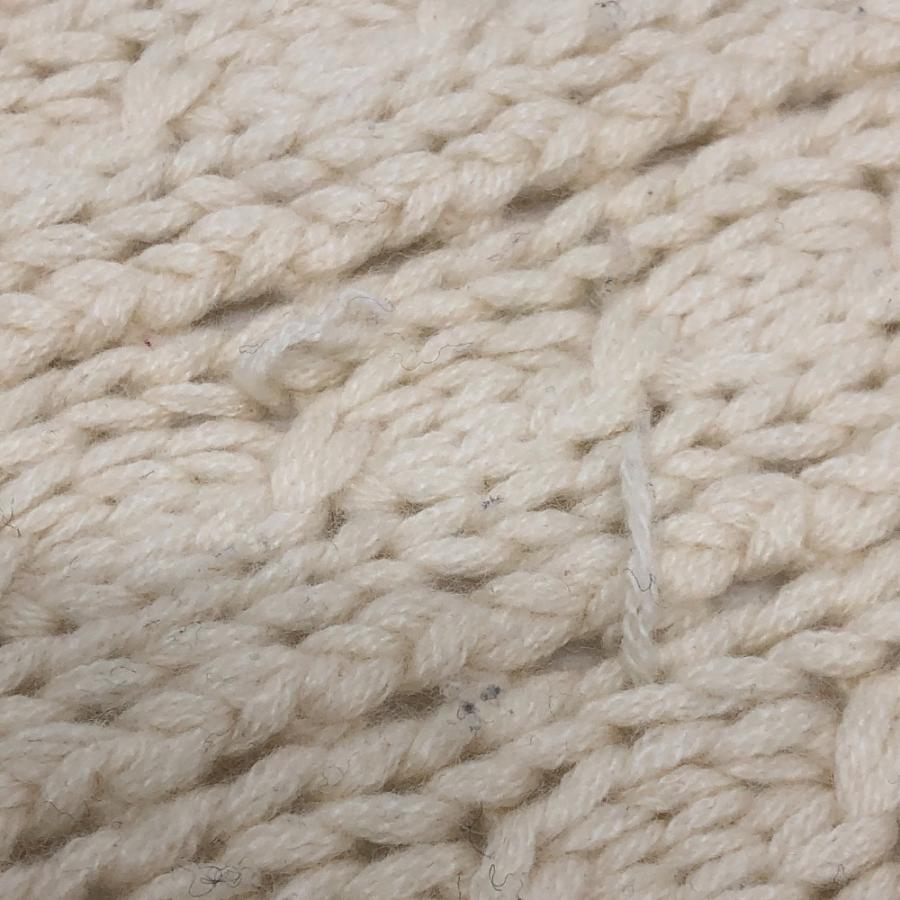 CHANEL シャネル チェーン ココマーク ニット ケーブルニット 防寒具 ファッション小物 マフラー ホワイト レディース【中古】 | CHANEL | 06