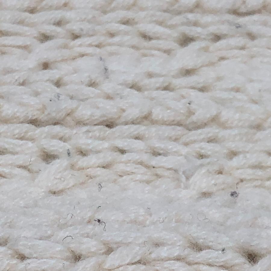 CHANEL シャネル チェーン ココマーク ニット ケーブルニット 防寒具 ファッション小物 マフラー ホワイト レディース【中古】 | CHANEL | 08