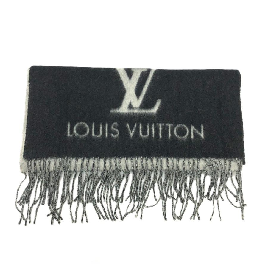 LOUIS VUITTON ルイヴィトン M71040 モノグラム レイキャビック 防寒具 ストール ショール マフラー ブラック レディース【中古】 | LOUIS VUITTON | 02