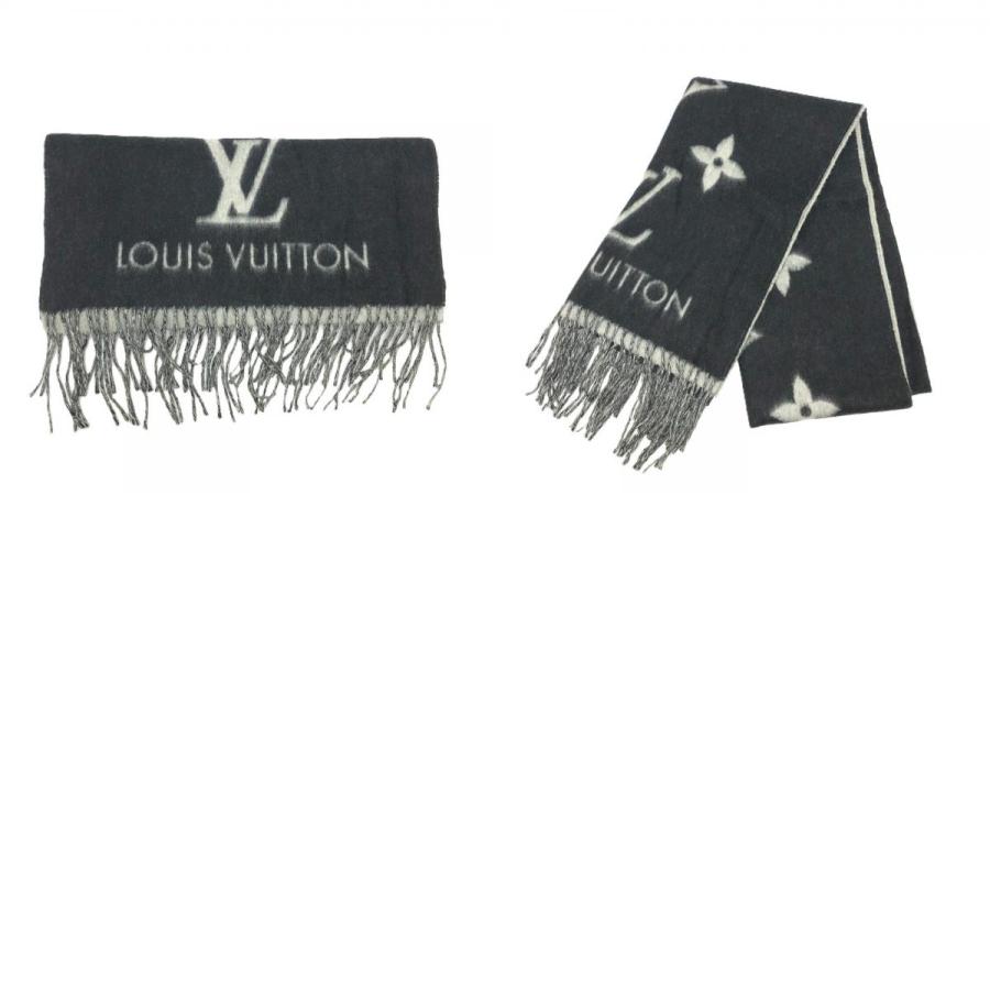 LOUIS VUITTON ルイヴィトン M71040 モノグラム レイキャビック 防寒具 ストール ショール マフラー ブラック レディース【中古】 | LOUIS VUITTON | 09