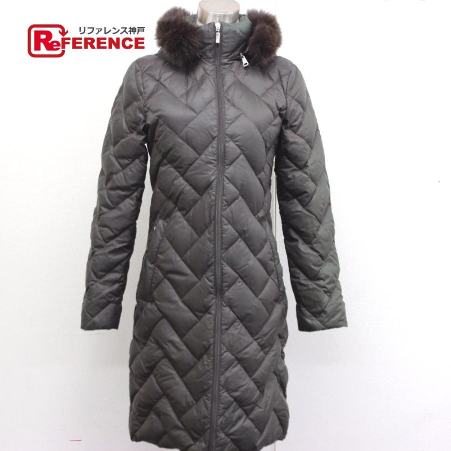MONCLER モンクレール ロングダウンジャケット ダウンコート MELANIE メラニー ファーフード ダーク レディース | MONCLER