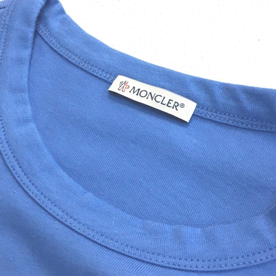未使用 MONCLER モンクレール 0918C710108390T マグリア アパレル プリント 日本未入荷カラー 半袖Ｔシャツ ブルー レディース【中古】 | MONCLER | 04
