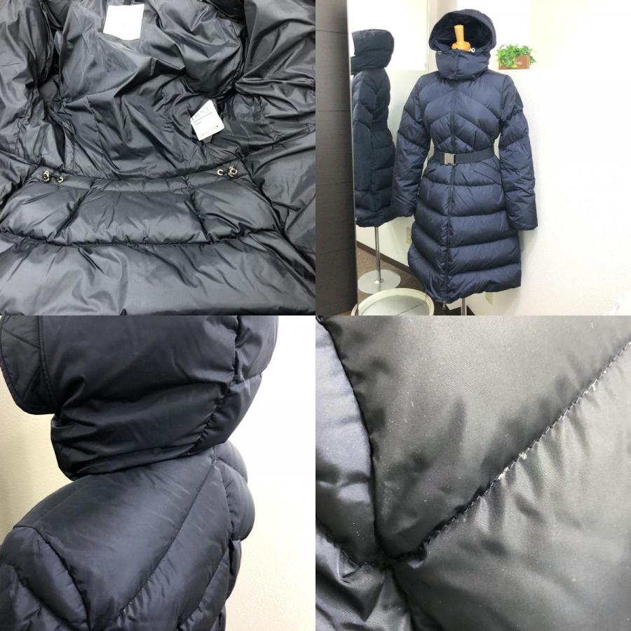 新品同様 MONCLER モンクレール AGOT アゴット ロング ダウンコート ダウン コート ダウンコート ブルー レディース【中古】 | MONCLER | 07