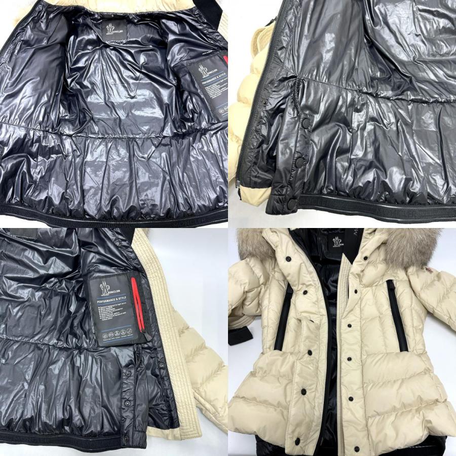 MONCLER モンクレール 20981A00053_5399E アパレル アウター ダウンジャケット ベージュ レディース【中古】の画像