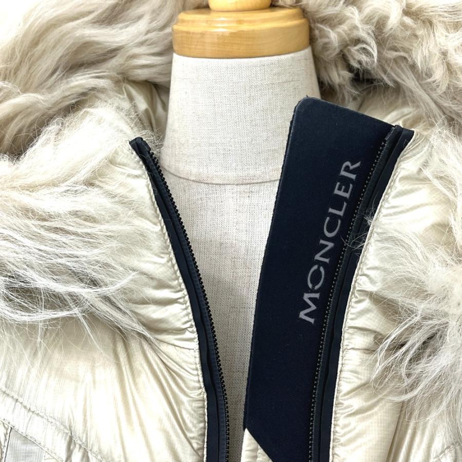 MONCLER モンクレール I20981A00050 539YL BERNIN ベルニン パデッド アパレル ダウン アウター ダウンジャケット 20E ベージュ 【中古】の画像