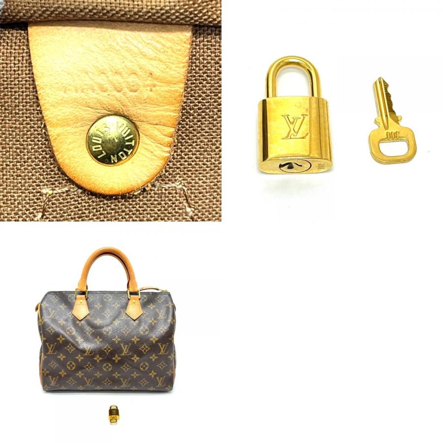 LOUIS VUITTON ルイヴィトン M41526 スピーディ30 カバン 旧型 ハンドバッグ ボストンバッグ ブラウン モノグラム レディース【中古】 | LOUIS VUITTON | 09