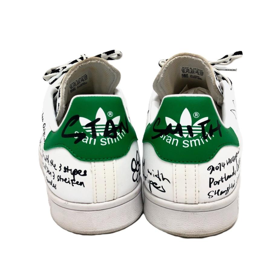 adidas アディダス スタンスミス 落書き ローカット スニーカー 靴 スニーカー ホワイト メンズ【中古】 | adidas | 03