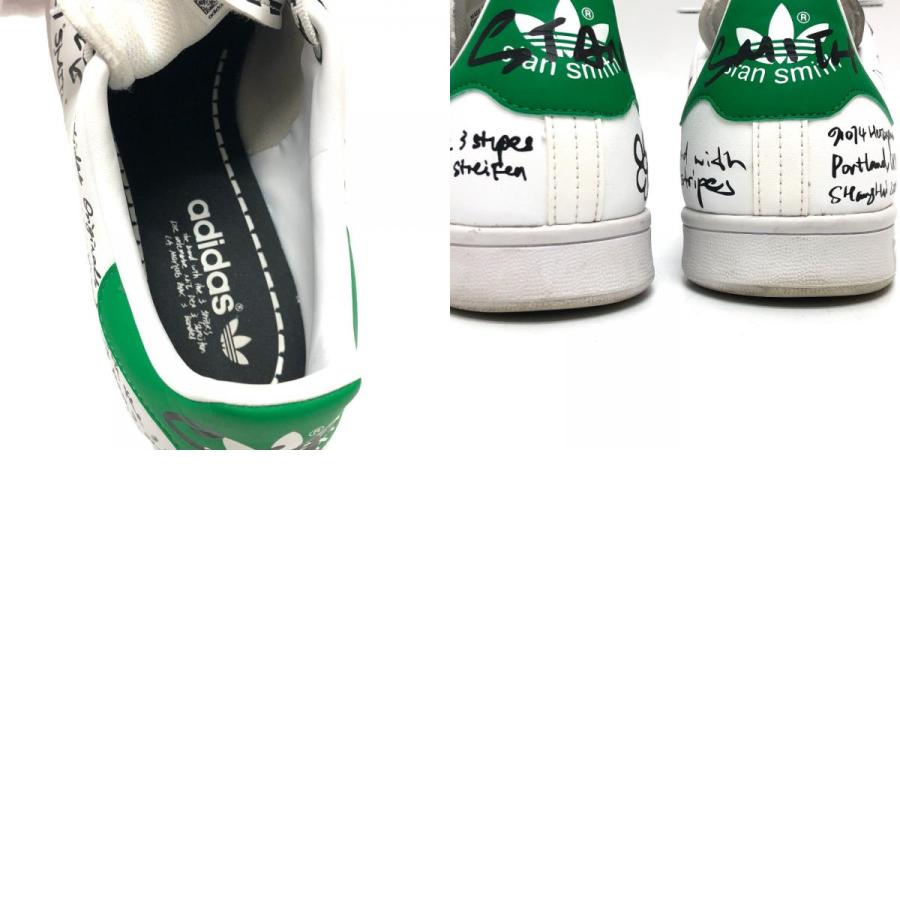adidas アディダス スタンスミス 落書き ローカット スニーカー 靴 スニーカー ホワイト メンズ【中古】 | adidas | 09
