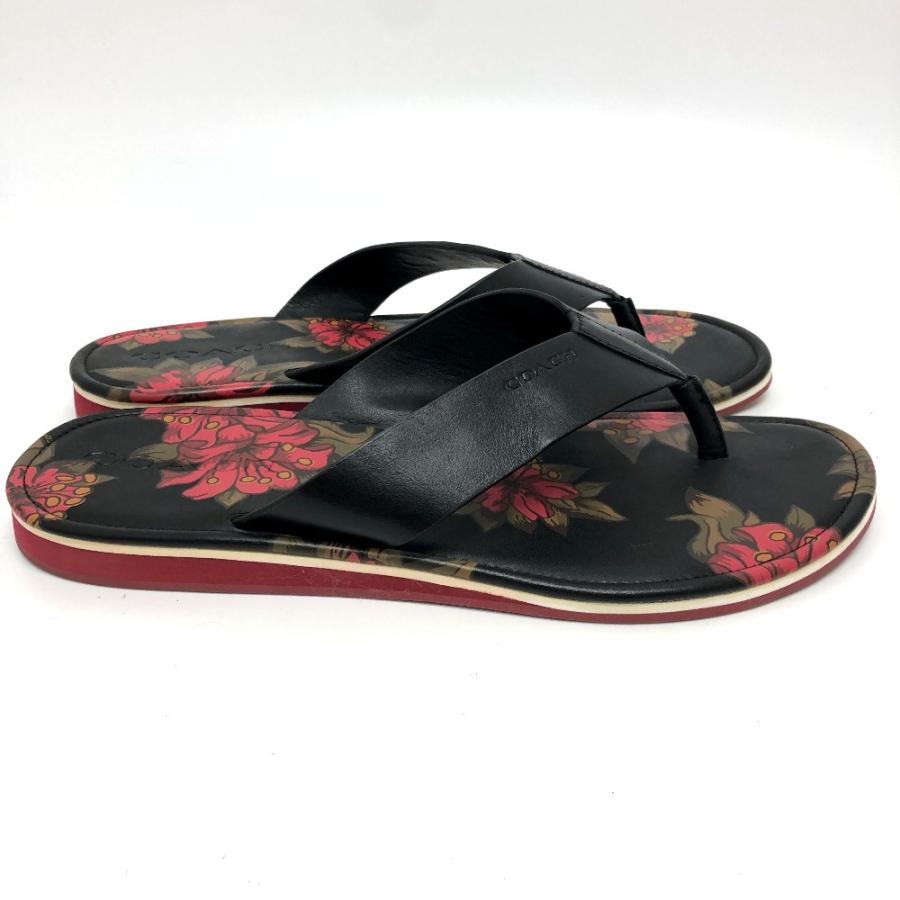 COACH コーチ 花柄 ビーチ サンダル ブラック メンズ【中古】 | COACH | 03