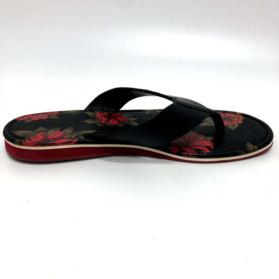 COACH コーチ 花柄 ビーチ サンダル ブラック メンズ【中古】 | COACH | 07