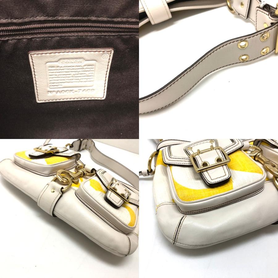 美品 COACH コーチ 7469 セミショルダーバッグ シグネチャー 肩掛け ショルダーバッグ レディース | COACH | 09