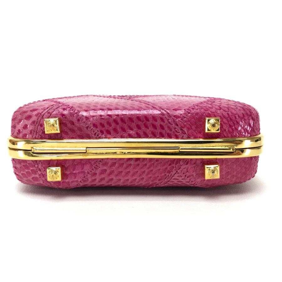 COACH コーチ ポシェット チェーンショルダー ロゴプレート付き ショルダーバッグ パイソン レディース ピンク系 | COACH | 02