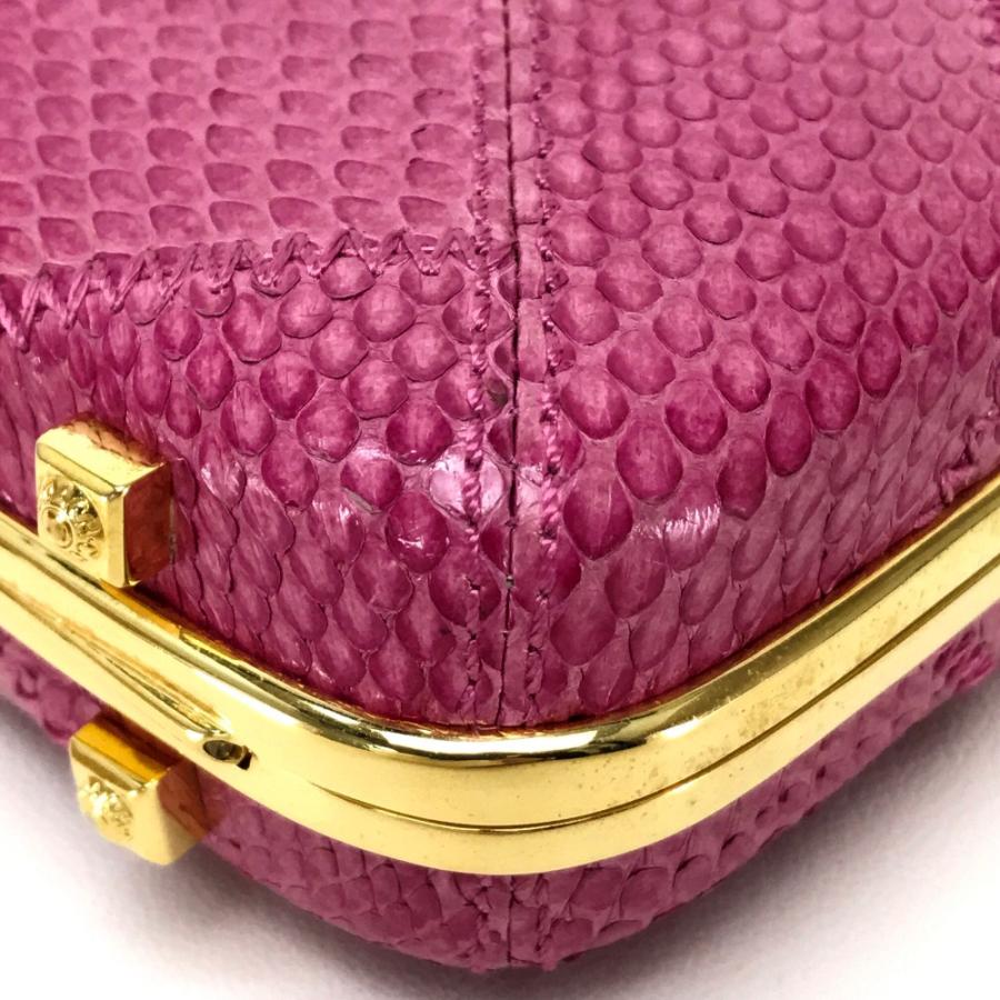 COACH コーチ ポシェット チェーンショルダー ロゴプレート付き ショルダーバッグ パイソン レディース ピンク系 | COACH | 04