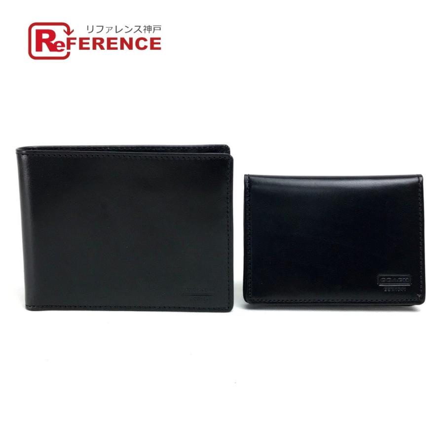 Coach コーチ 二つ折り財布 小銭入れなし ブラック メンズ 中古 8158 61 リファレンス コレクション 通販 Yahoo ショッピング