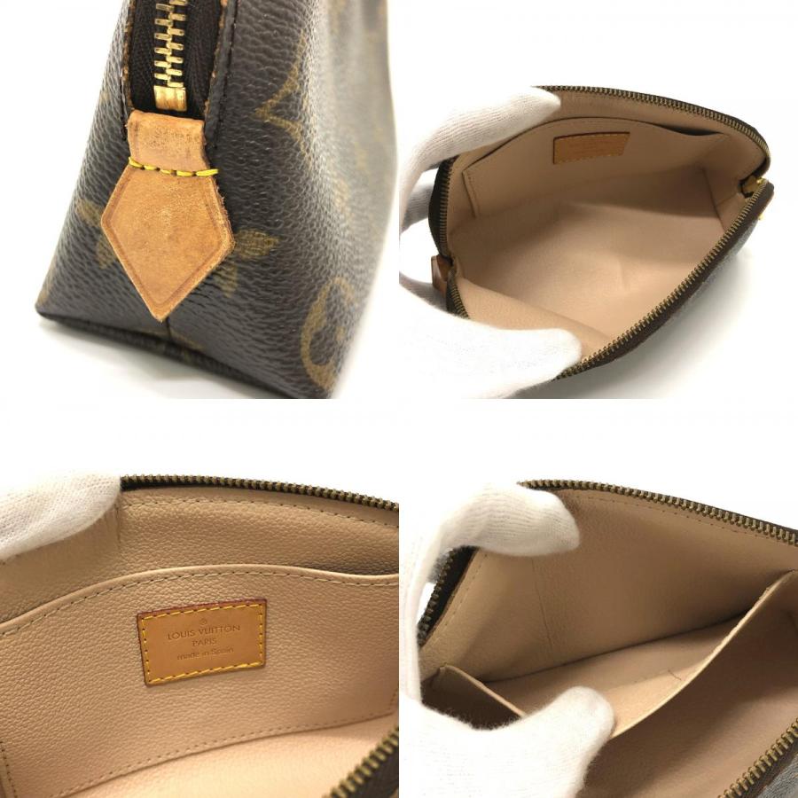 LOUIS VUITTON ルイヴィトン Ｍ47515 ポシェット・コスメティックPM コスメポーチ 小物入れ 化粧ポーチ ブラウン レディース【中古】 | LOUIS VUITTON | 08