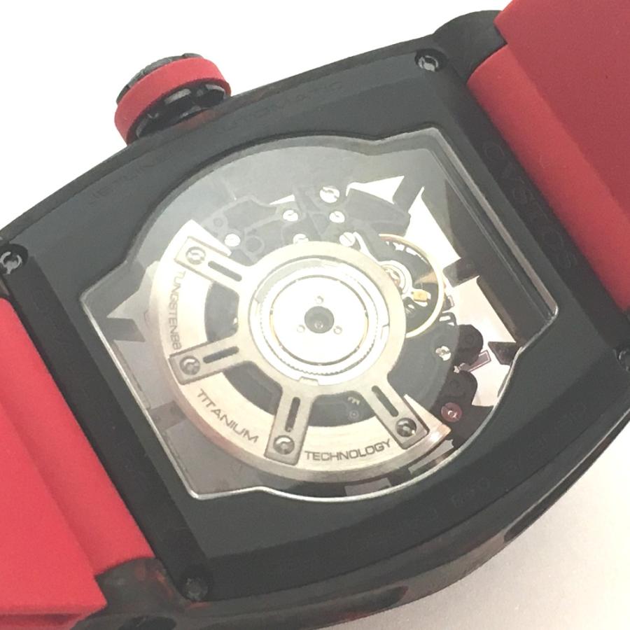 新品同様 CVSTOS クストス CVT-JET2-SL-RED FGDC 腕時計 チャレンジ ジェットライナーII スケルトン | CVSTOS | 05