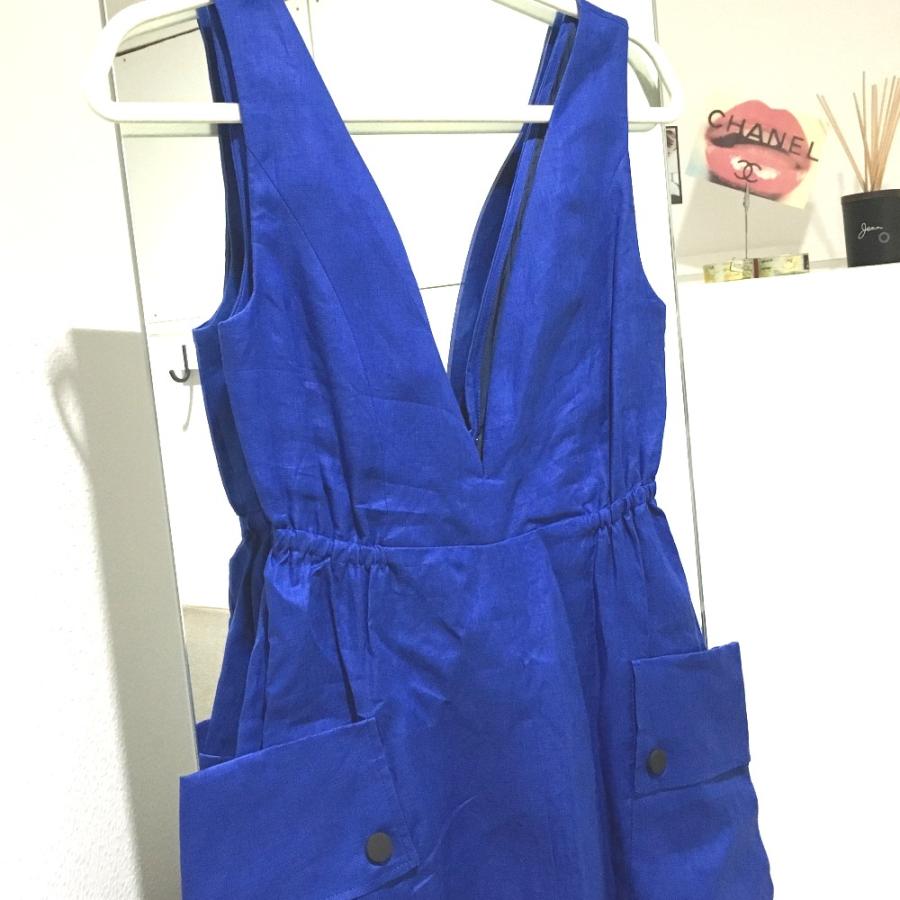 未使用 LE CIEL BLEU ルシェルブルー 20S65628 ジャンバースカート ロータスリネンドレス ワンピース |  | 01