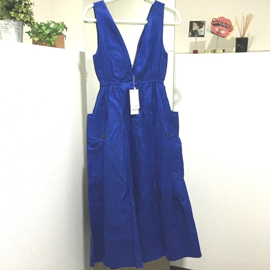 未使用 LE CIEL BLEU ルシェルブルー 20S65628 ジャンバースカート ロータスリネンドレス ワンピース |  | 02