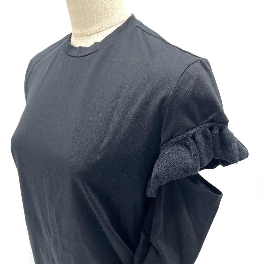 LE CIEL BLEU ルシェルブルー 長袖 ラウンドネック フリル カットスリーブ カットソー コットン レディース |  | 03