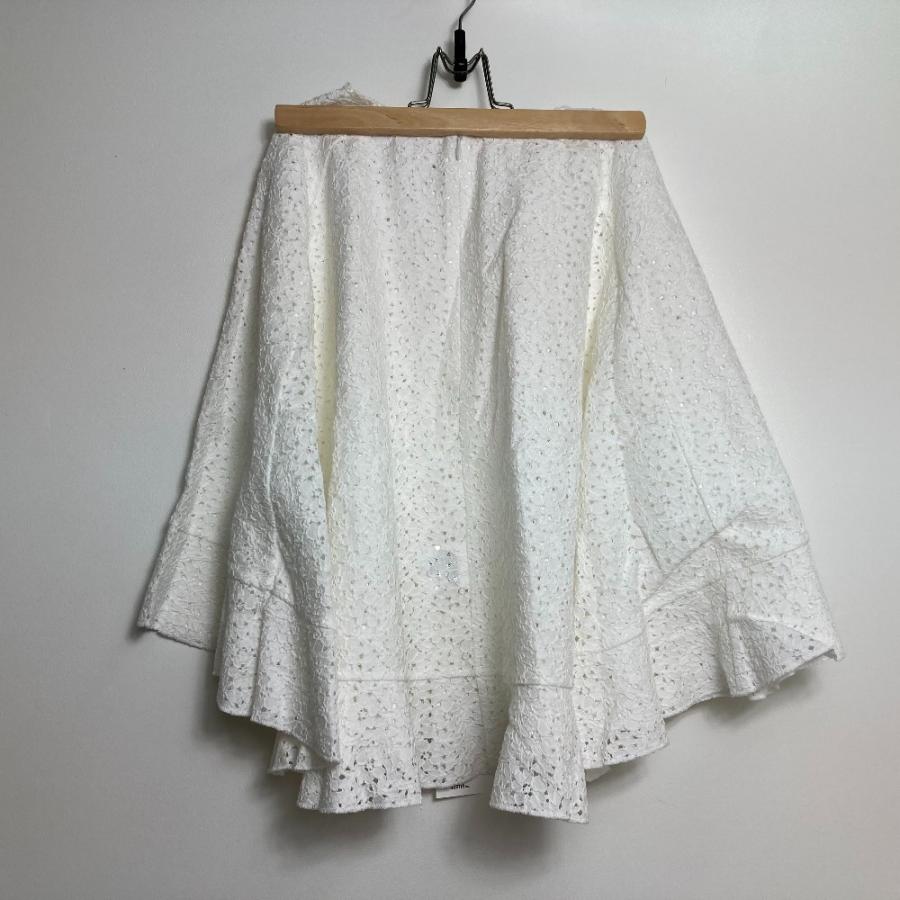 LE CIEL BLEU ルシェルブルー レース ケープ ポンチョ コットン ホワイト レディース【中古】未使用 |  | 02