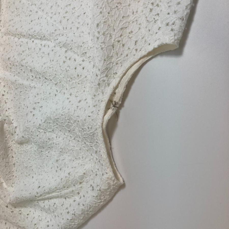 LE CIEL BLEU ルシェルブルー レース ケープ ポンチョ コットン ホワイト レディース【中古】未使用 |  | 05